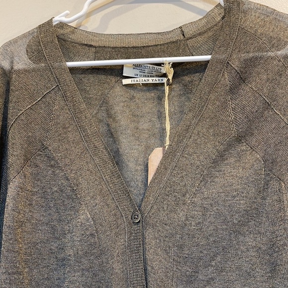 All Saints Gray Long Cardigan - Picture 3 of 8